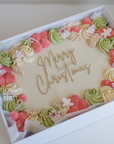 Merry Christmas Sheet Cake Box