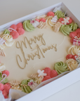 Merry Christmas Sheet Cake Box